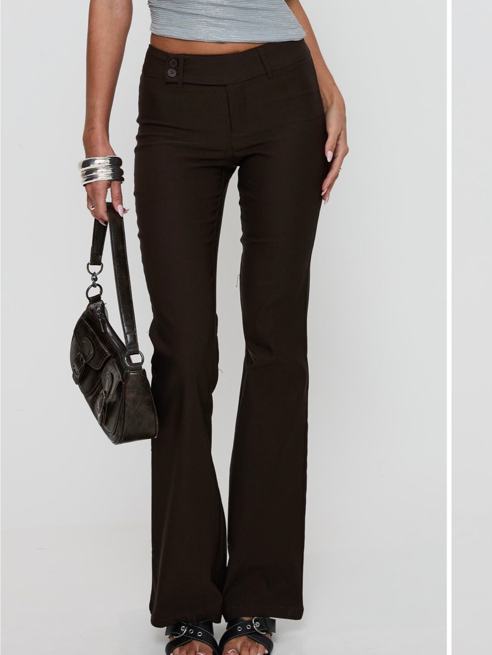 Princess Polly flair brown dress pants
